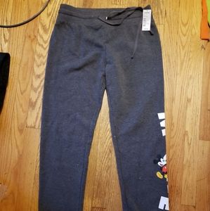 Disney Mickey mouse gray sweatpants